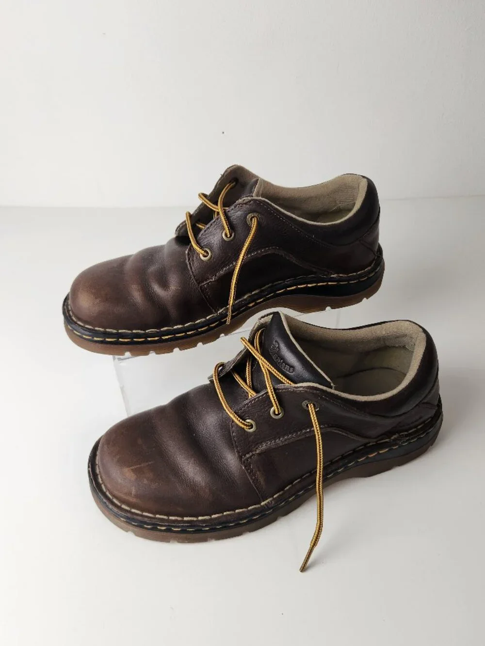Dr Martens Shoes Mens 11 Brown Oxford Leather Three Eyelet 11194 AW004